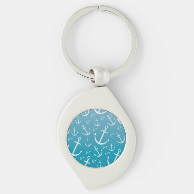 Anchor pattern key ring (Front)