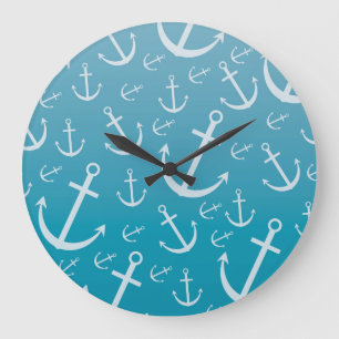 Anchor pattern large clock