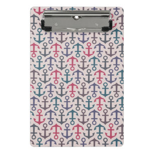 Anchor pattern mini clipboard