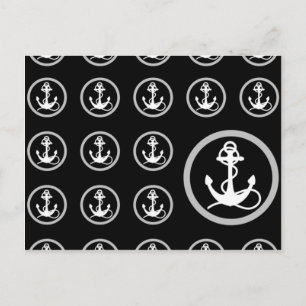 Anchor Pattern Postcard