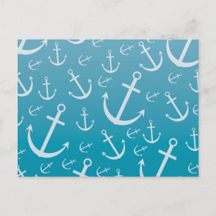 Anchor pattern postcard