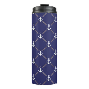 Anchor pattern thermal tumbler