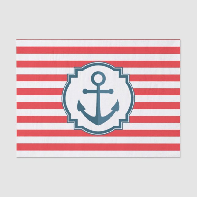 Anchor Pattern Tissue Paper (Front)