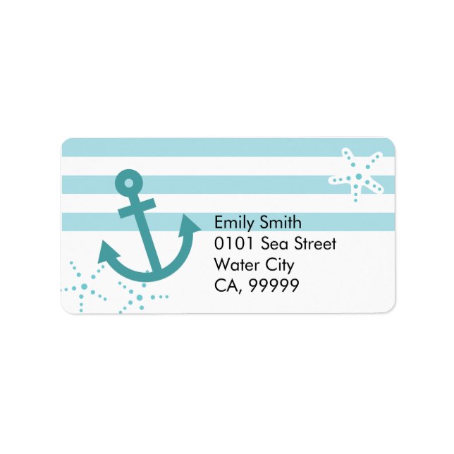 Anchor Personalised Label (Front)
