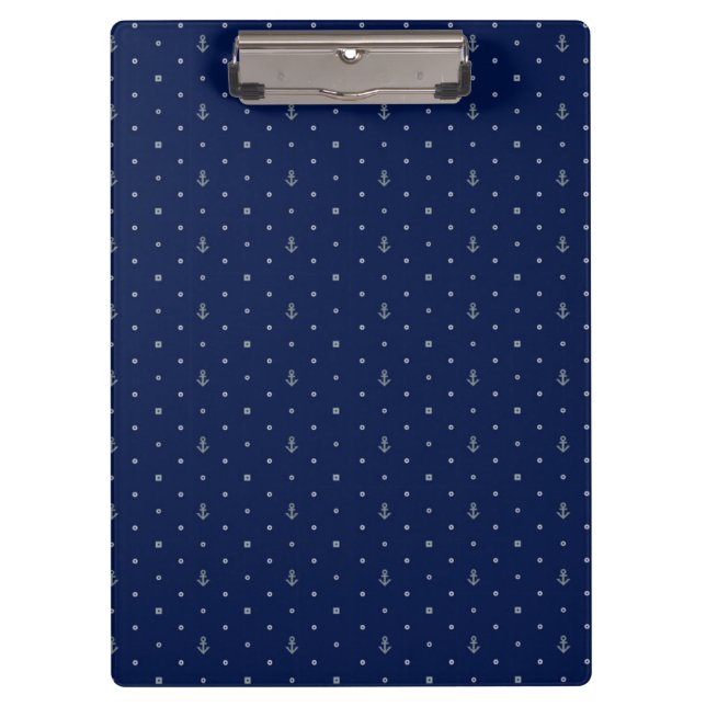 Anchor Polka Dots Pattern Clipboard (Front)