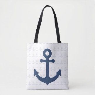 Anchor Print Tote Bag