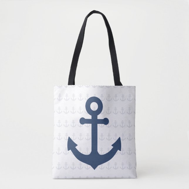 Anchor Print Tote Bag (Front)