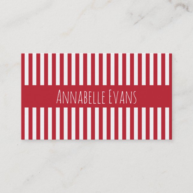 Anchor Red Business Card (Front)