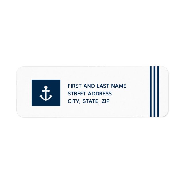 Anchor Return Address Label (Front)