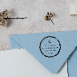 Anchor & Rope Nautical Self-inking Stamp