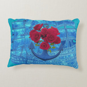 ANCHOR ROSE DECORATIVE CUSHION