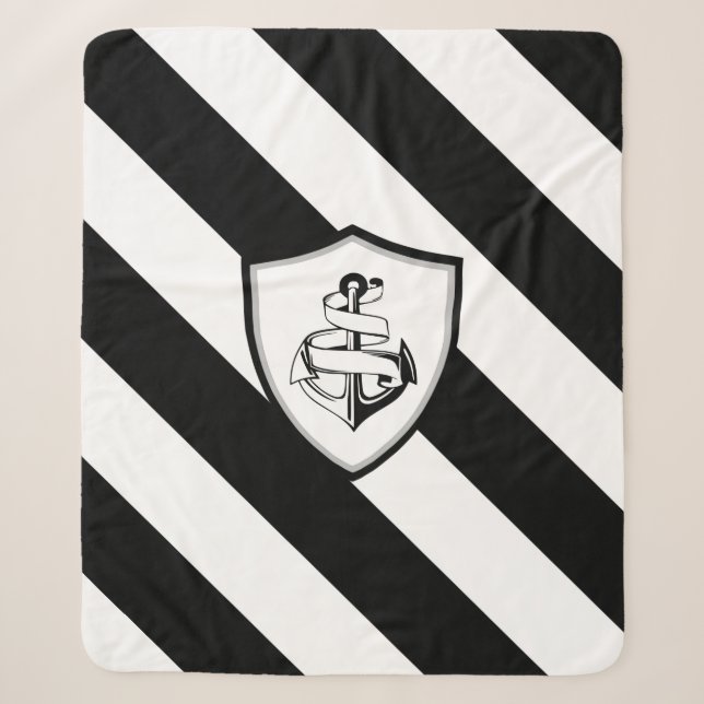 Anchor Sherpa Blanket (Front)