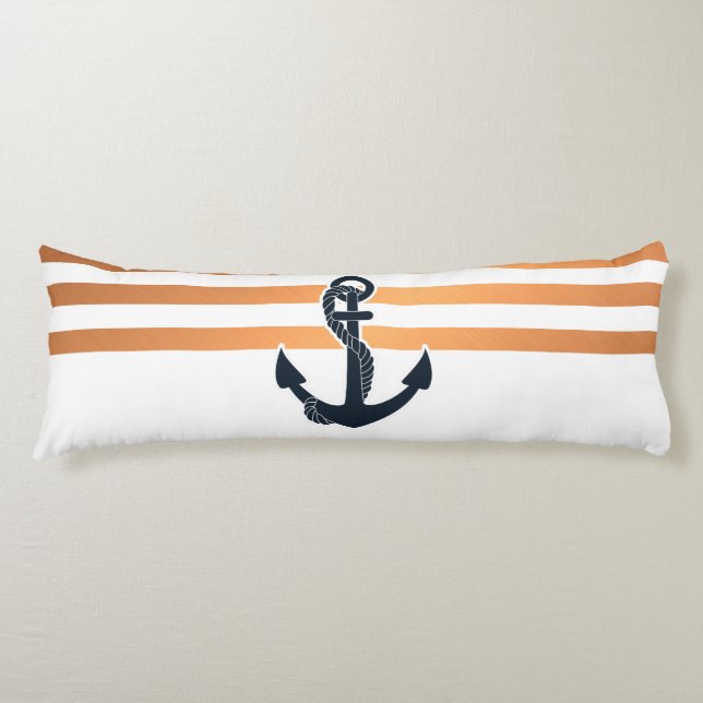 Anchor & Stripes Body Cushion (Front)