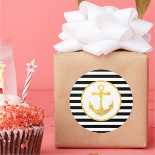 Anchor & Stripes   Nautical Theme   Stickers