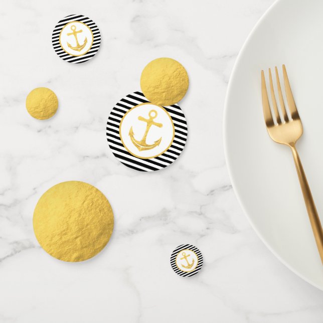 Anchor & Stripes | Nautical Theme | Table Confetti (Group)