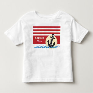 Anchor, Sun and Water Personalised Toddler T-Shirt
