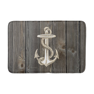 Anchor Vintage Wood Bath Rug
