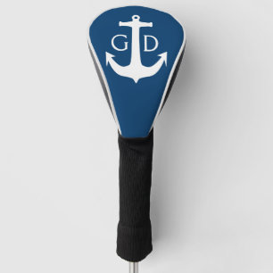 Anchor white + your background & ideas golf head cover