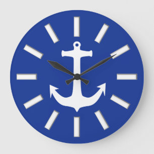Anchor white + your background & ideas large clock