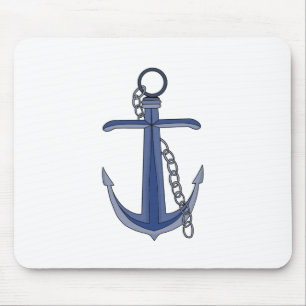 Anchor with chain mouse pad