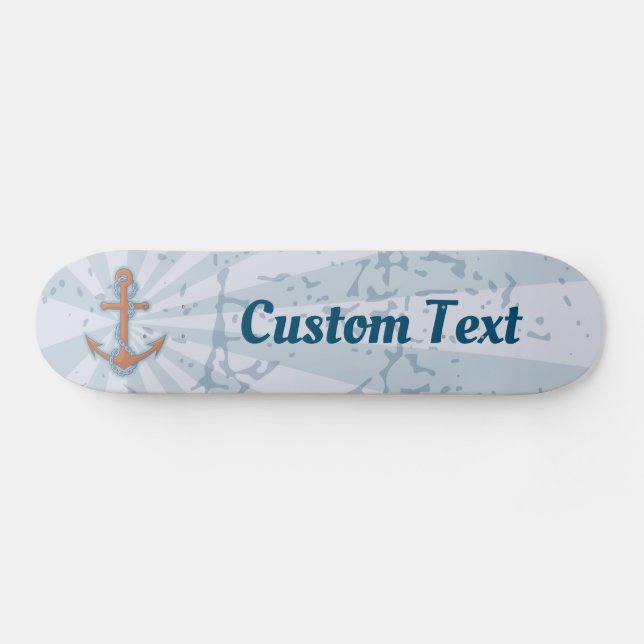 Anchor with Chain Skateboard (Horz)