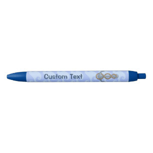Anchor with Rope Blue Ink Pen
