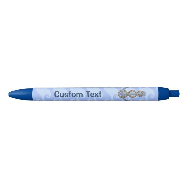 Anchor with Rope Blue Ink Pen (Front)