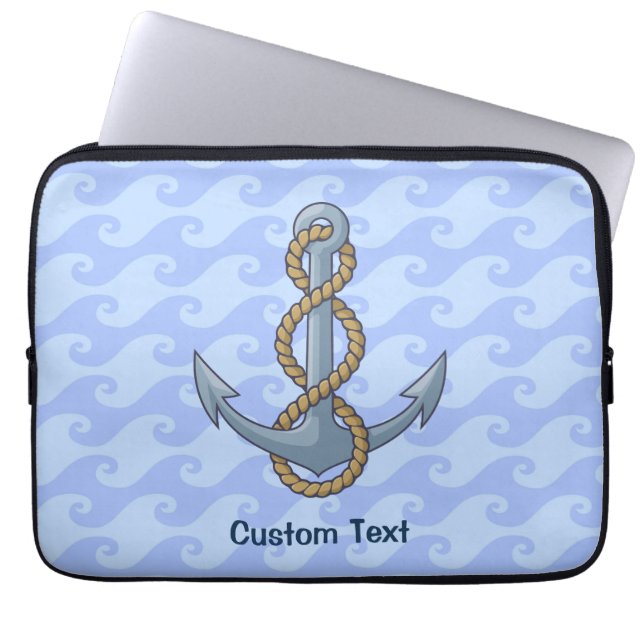 Anchor with Rope Laptop Sleeve (Front)