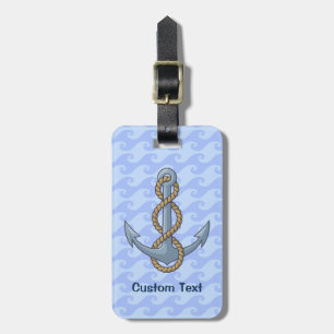 Anchor with Rope Luggage Tag