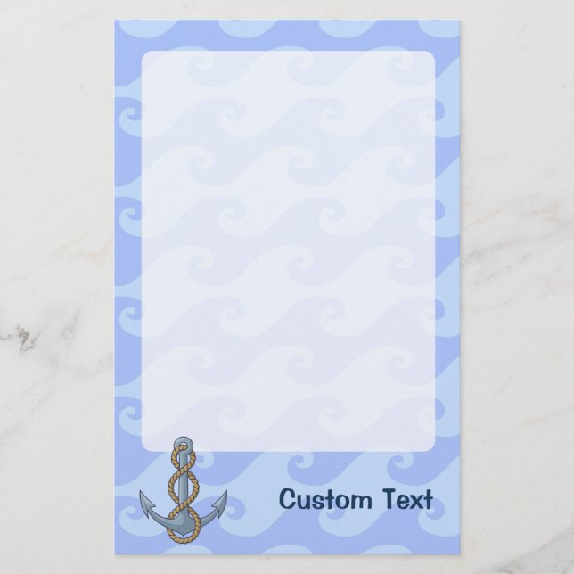 Anchor with Rope Stationery (Front)