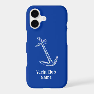 Anchor Yacht Club Name Template Blue Wood