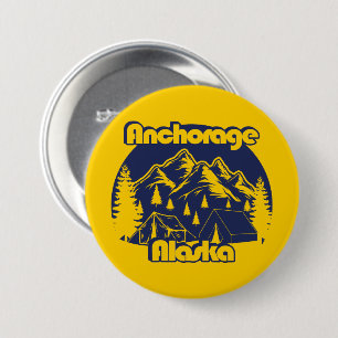 Anchorage Alaska 7.5 Cm Round Badge