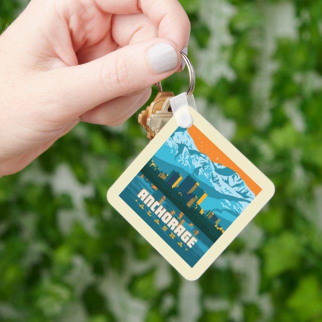 Anchorage, Alaska Key Ring (Hand)
