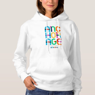 Anchorage Alaska Mid Century, Pop Art, Hoodie