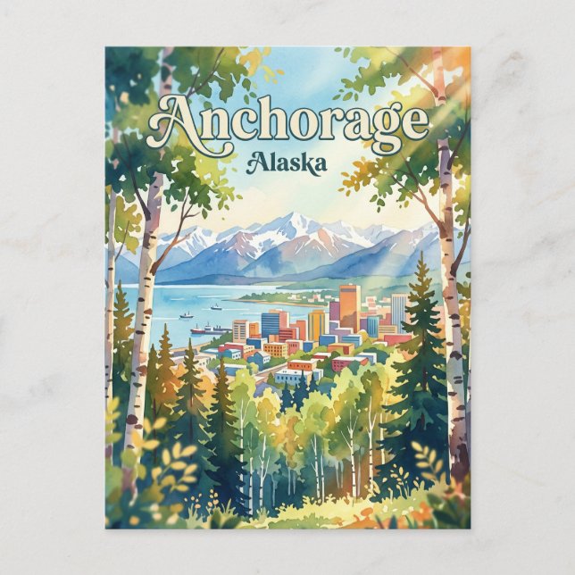 Anchorage Alaska Postcard (Front)