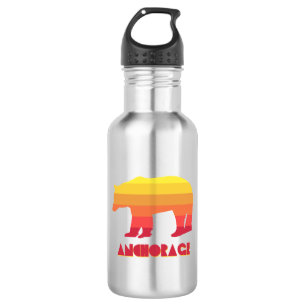 Anchorage Alaska Rainbow Bear 532 Ml Water Bottle