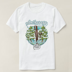 Anchorage Alaska Ski logo T-Shirt