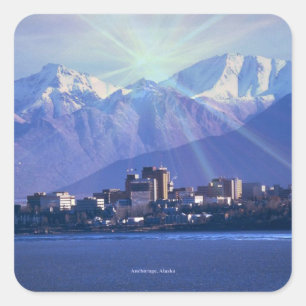 Anchorage, Alaska Square Sticker