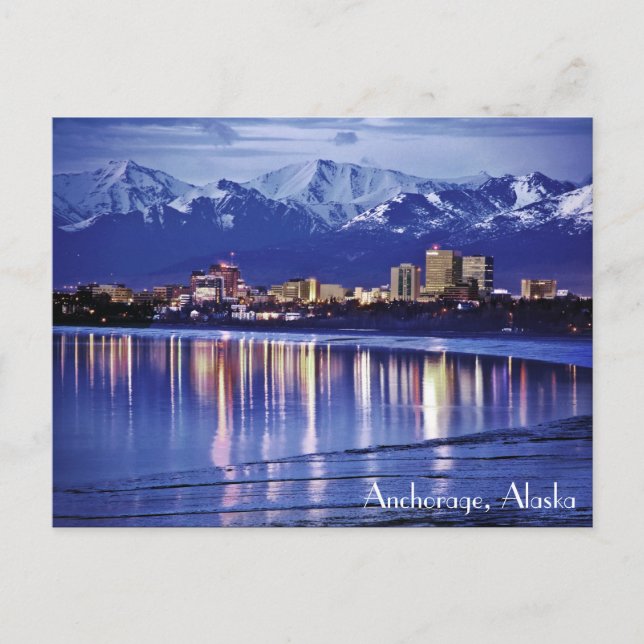 Anchorage, Alaska, U.S.A. Postcard (Front)