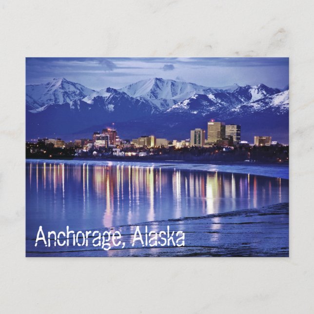 Anchorage, Alaska, U.S.A. Postcard (Front)