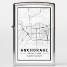 Anchorage Alaska USA City Travel City Map