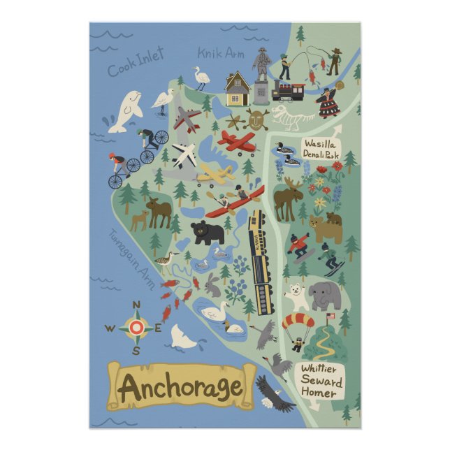 Anchorage map poster (Front)