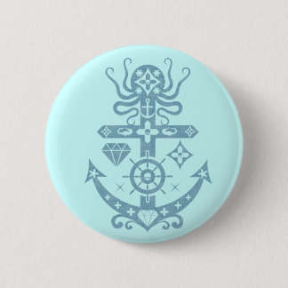 Anchored 6 Cm Round Badge