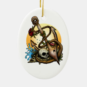 Anchored Ceramic Tree Decoration