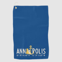 Anchored in Annapolis Dog Golf Towel
