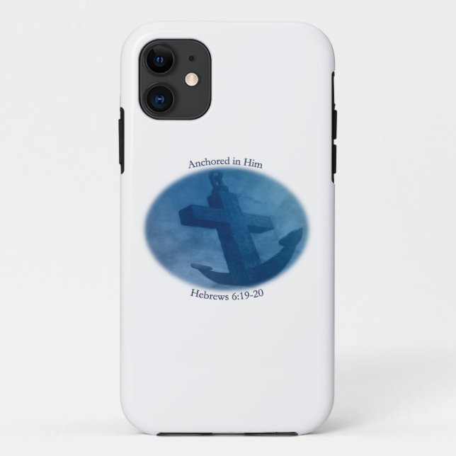Anchored in Him Case-Mate iPhone Case (Back)