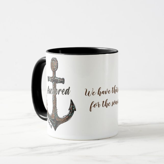 Anchored in Hope Mug (Front Left)