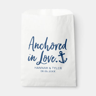 Anchored In Love Beach Nautical Wedding Favour Bags