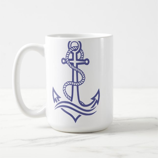 Anchored in Strength Coffee Mug (Left)