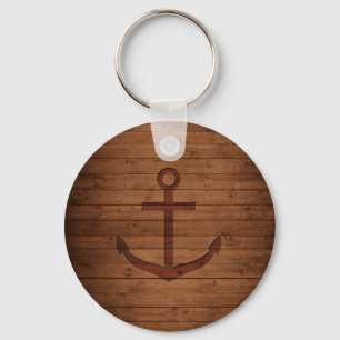 Anchored Rustic Key Ring